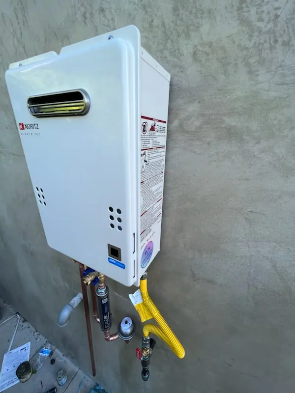 Tankless water heater installation for Arch Creek East homes